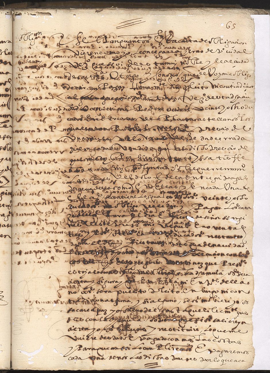Obligación de León Cegarra, yerno de Pedro Vidal y vecino de Cartagena, de pagar a Gregorio Martínez 28 ducados por una mula.